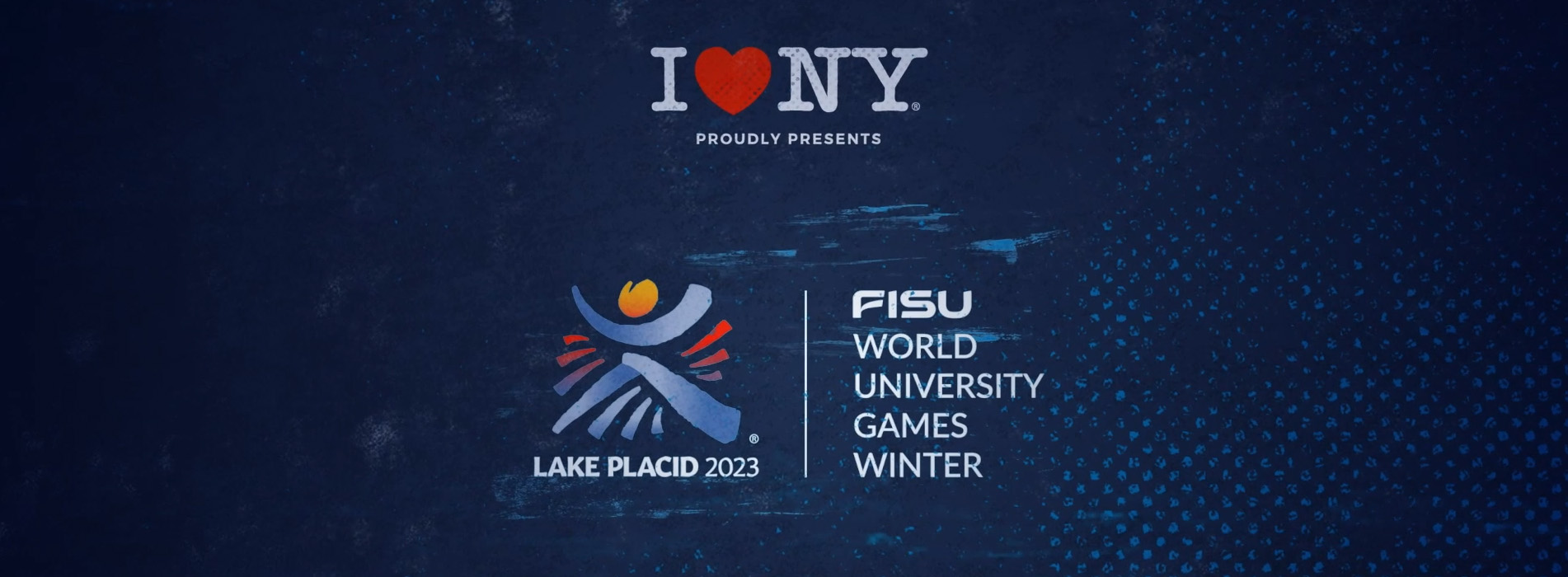 FISU World University Games Logo on Blue Background